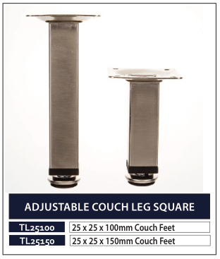 ADJUSTABLE COUCH LEG SQUARE