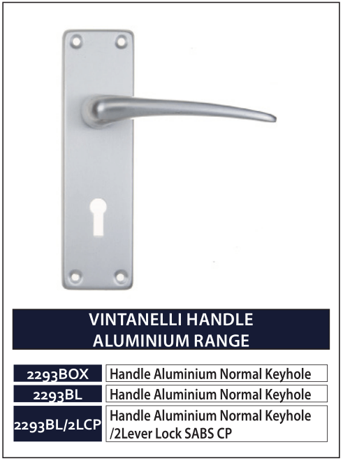VINTANELLI HANDLE ALUMINIUM RANGE